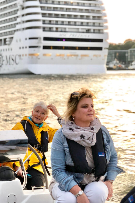 "After Work" - Sailing-Yacht Cruising Event, Hamburg/Elbe - Your route landmarks: Övelgönne, Der Alte Schwede, Teufelsbrück, Airbus, Mühlenberger Loch