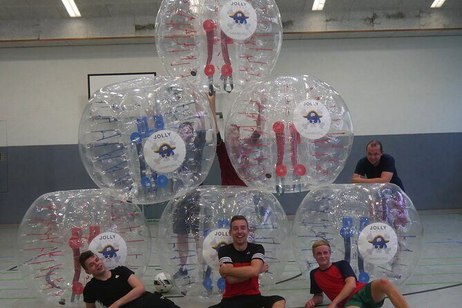 Bubble soccer in the center of Hamburg with beer / champagne - Logistics at Rathausmarkt: Mobile Ticket, English, and Getting There